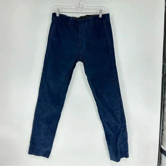 Land’s End Mens Navy Corduroys Size 32x32 Slim - Picture 1 of 5